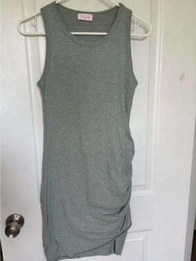Pink Lily Light Sage Knit Body Con Dress